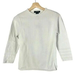 Diesel StyleLab Off White Crew Neck Fitted Sweater M